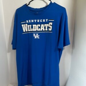 Starter Kentucky wildcats blue shirt sleeve tee shirt size extra large